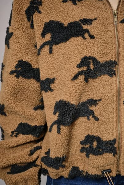 Wild Horses Sherpa – oversized jakke