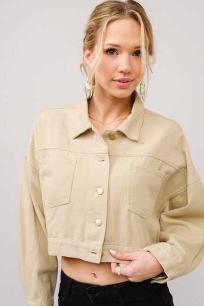 Long Live Cowgirls – cropped denimjakke